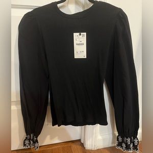 Zara Puff Sleeve Top- NWT
